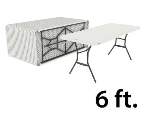 6 ft Fold Up Table - 6. 6 ft Fold Up Table
