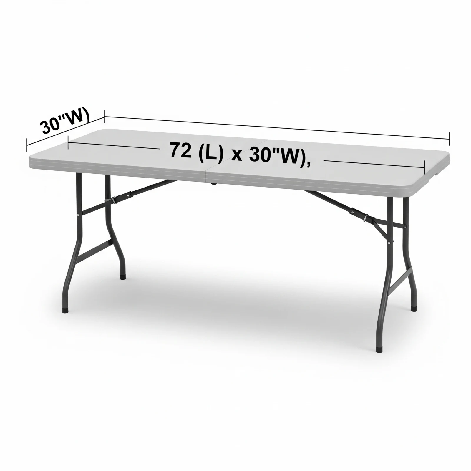 6 ft Fold Up Table - 6a. 6 ft Fold Up Table