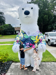 IMG 5181 1755025980 Polar Bear in Hawaiian Shirt Mascot