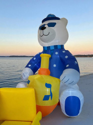 Giant Inflatable Hanukkah Bear
