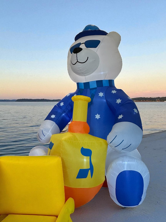 Giant Inflatable Hanukkah Bear