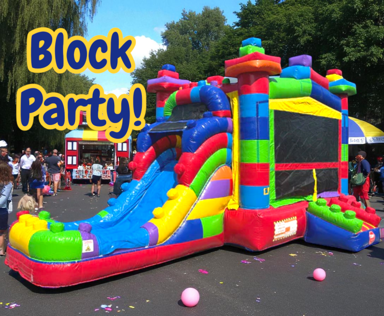 Block Party Combo Bounce & Slide 24 ft