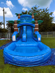 Tropical Tides Single Lane Slide 18 ft