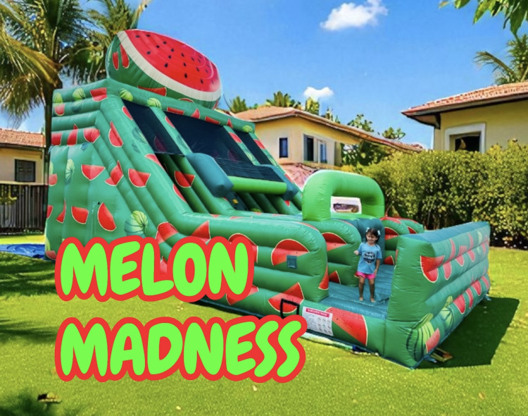 Melon Madness Double Lane Slide 15 ft