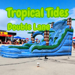 Tropical Tides Double Lane Slide 18 ft