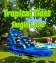 Tropical Tides Single Lane Slide 18 ft