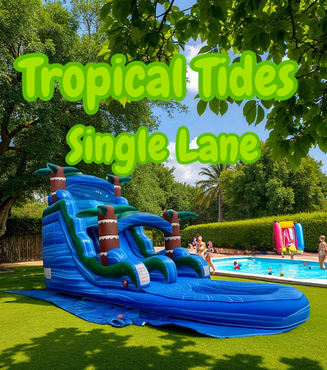 Tropical Tides Single Lane Slide 18 ft