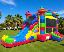 Block20Party20Combo201 1764609605 Block Party Bounce House w/ Slide 24 ft