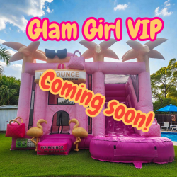 Glam Girl VIP Bounce House with Slide