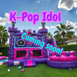 KPop Idol Bounce House and Slide