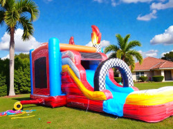 monster20truck20flames205 1766780270 Monster Truck bounce and slide 30 ft