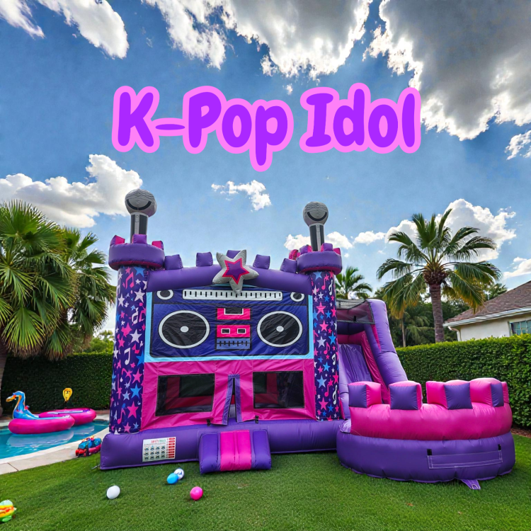 K-Pop Idol Bounce House and Slide