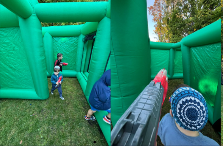 NERF Maze inside view