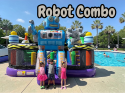 Robot Bounce House and Slide 20 ft